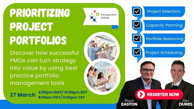 Prioritizing Project Portfolios - Webinar 27 March 2025