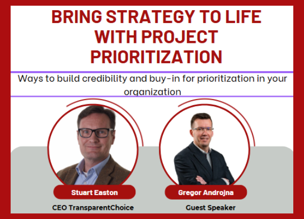 Webinar - Bring Strategy to Life with Project Prioritization - 31 July