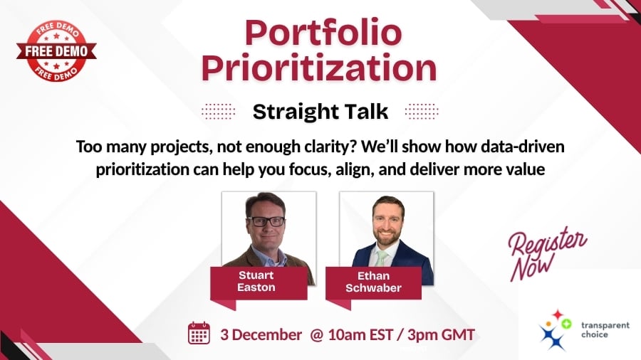 Webinar: Portfolio Prioritization Straight Talk